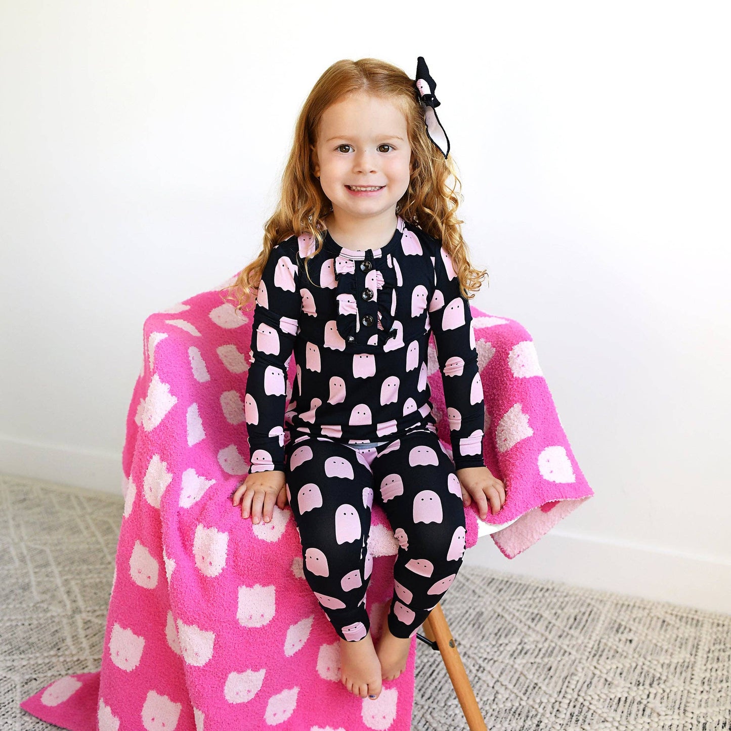 Shade Black Ghost RUFFLE TWO PIECE Bamboo Halloween