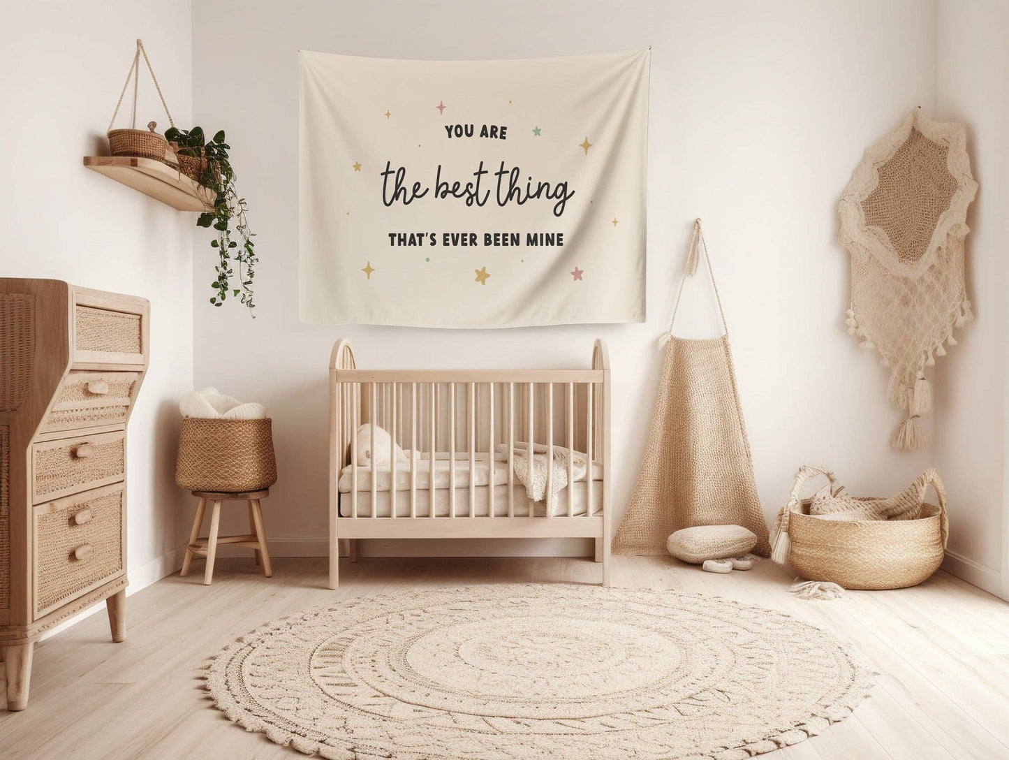 You Are The Best Thing Banner | Fabric Wall Sign: Small 17x13"