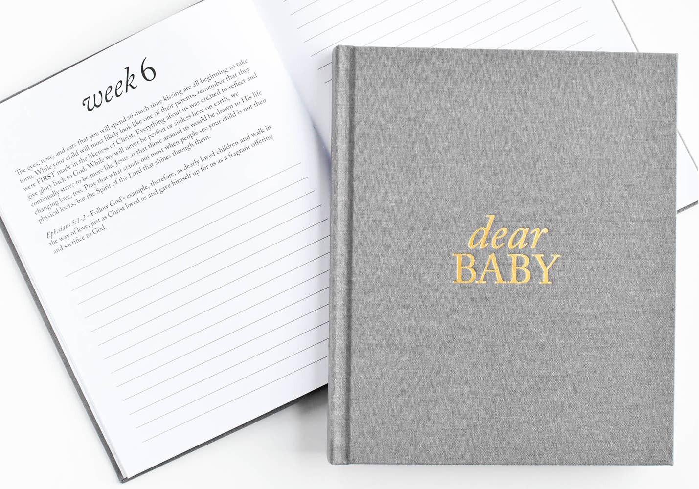 Dear Baby: A Pregnancy Prayer Journal & Memory Book for Moms: Ivory