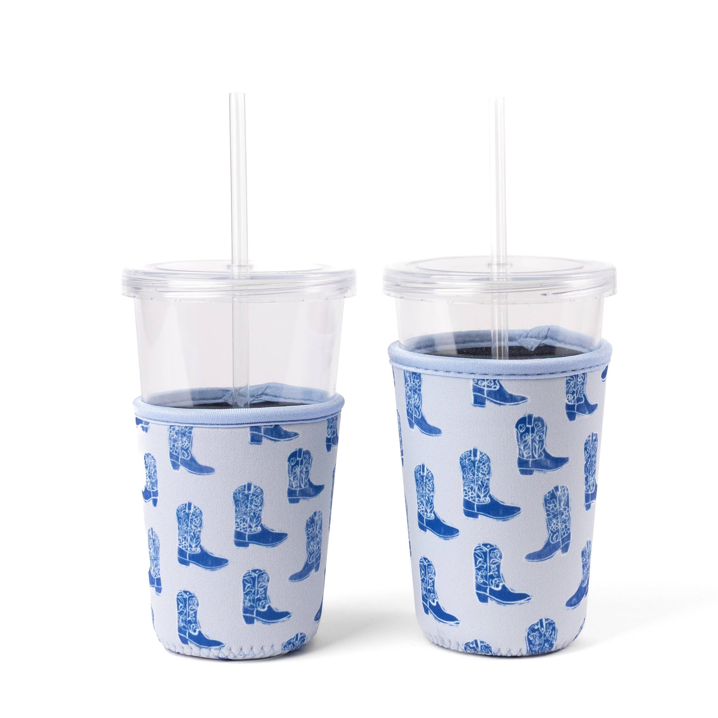 Cowgirl Boots Drink Sleeve, Iced Coffee Koozie: Regular