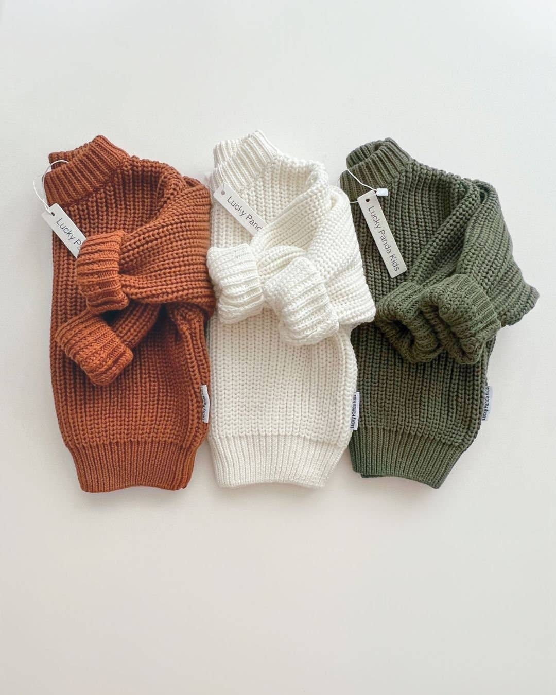 Chunky Knit Sweater | Rust