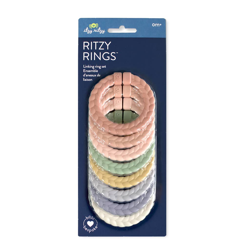 Bitzy Bespoke Itzy Rings™ Linking Ring Set: Pastel