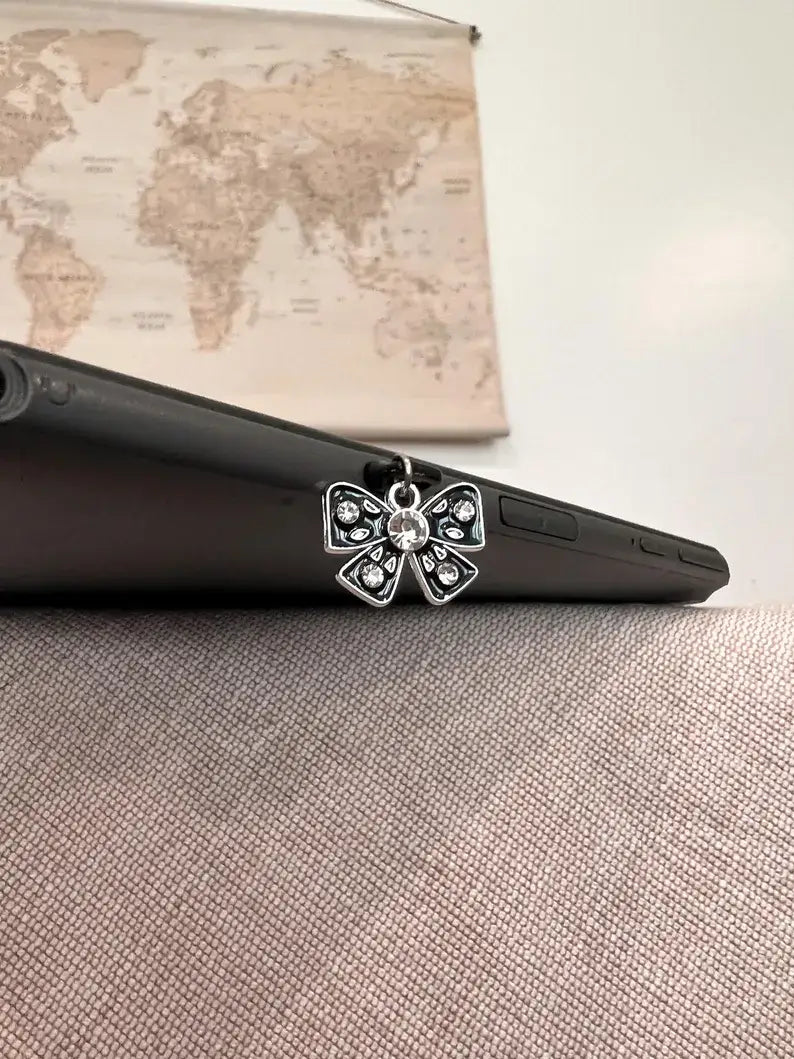 Black Bow Kindle Charm