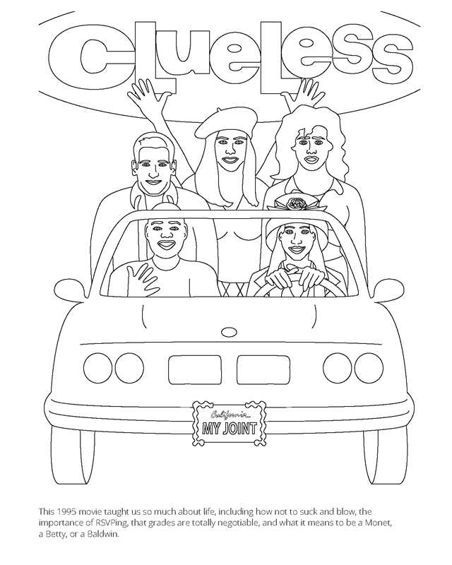 1990s Coloring Book
