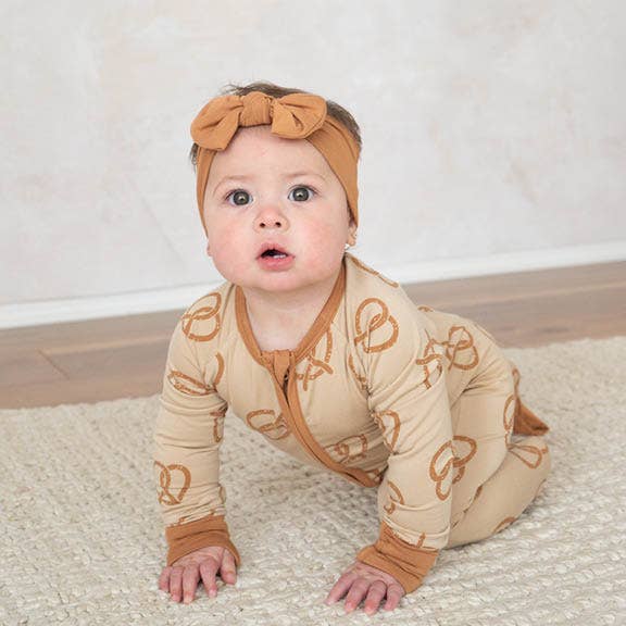 Pretzel | Bamboo Zip Romper