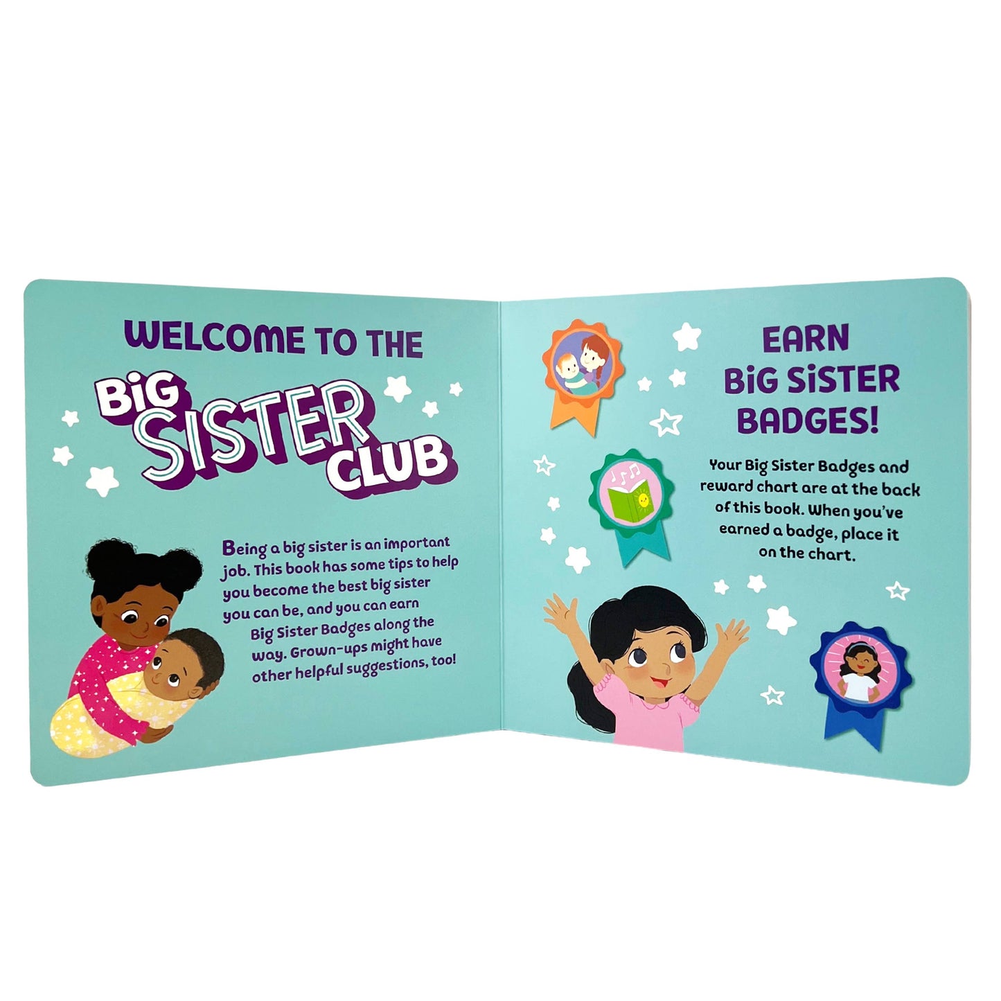 Welcome to the Big Sister Club with Reward Chart & Stickers