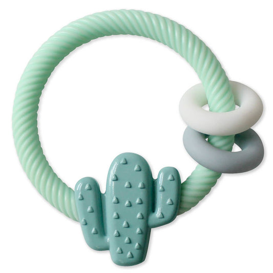 *NEW OPTION* Ritzy Rattle™ Silicone Teether Rattles: Cactus