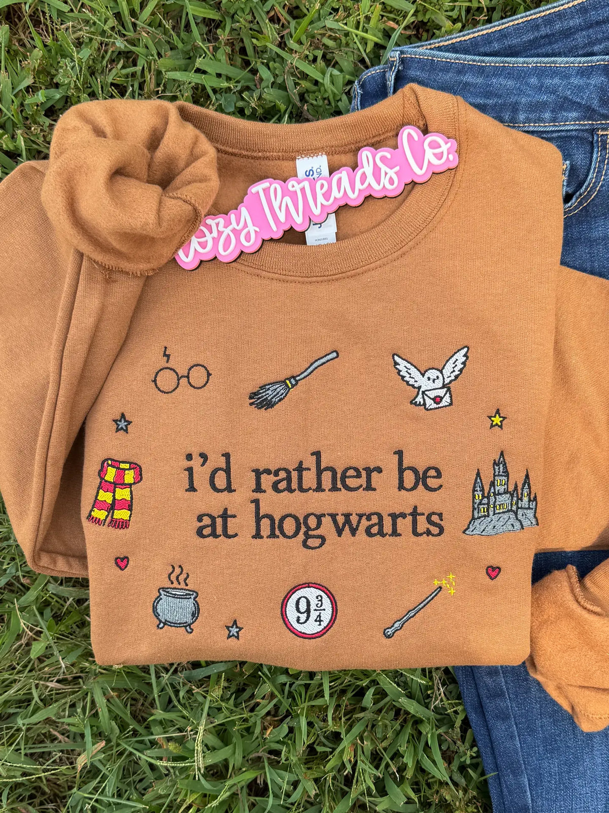 I’D Rather Be in Hogwarts, Harry Potter Embroidered