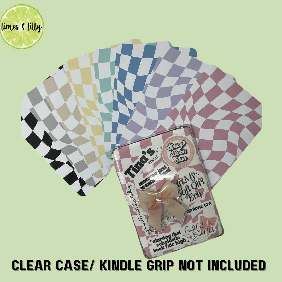 Kindle Insert for Clear Case | Cardstock Insert | Bookish: 8- Pink / Paperwhite 11th Gen