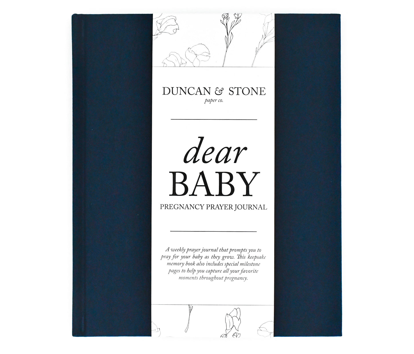 Dear Baby: A Pregnancy Prayer Journal & Memory Book for Moms: Ivory