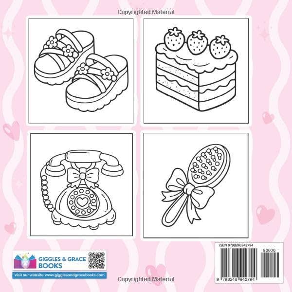 Sweet Girl Bold and Easy Coloring Book