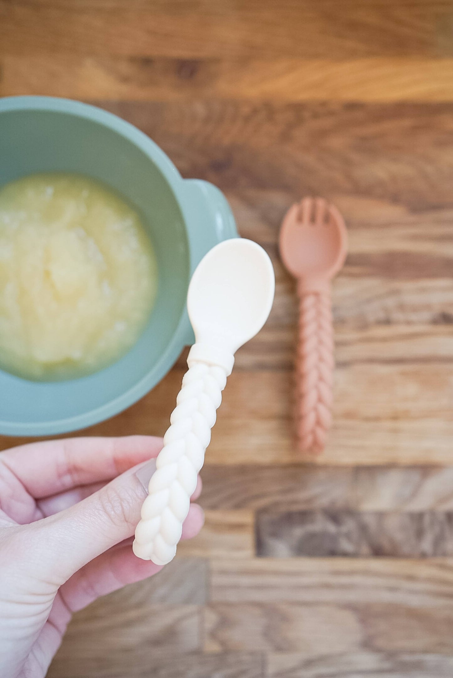 Sweetie Spoons™ Spoon + Fork Set: Buttercream + Toffee