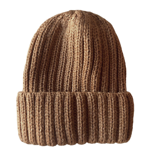 Chunky Knit Hat, Tawny: Small