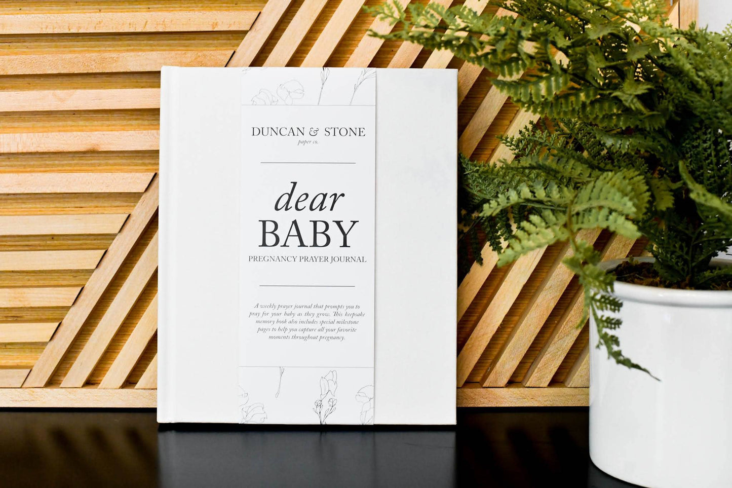 Dear Baby: A Pregnancy Prayer Journal & Memory Book for Moms: Ivory