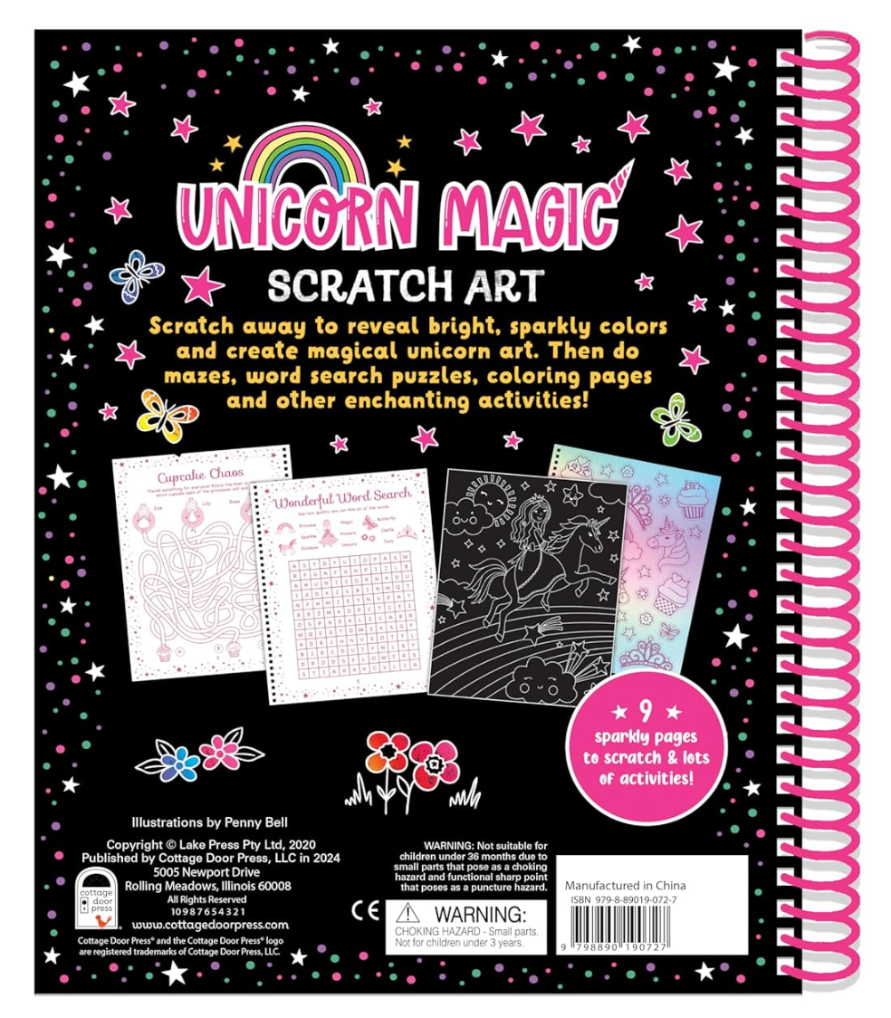Unicorn Magic Scratch Art & Stickers Activity Pad