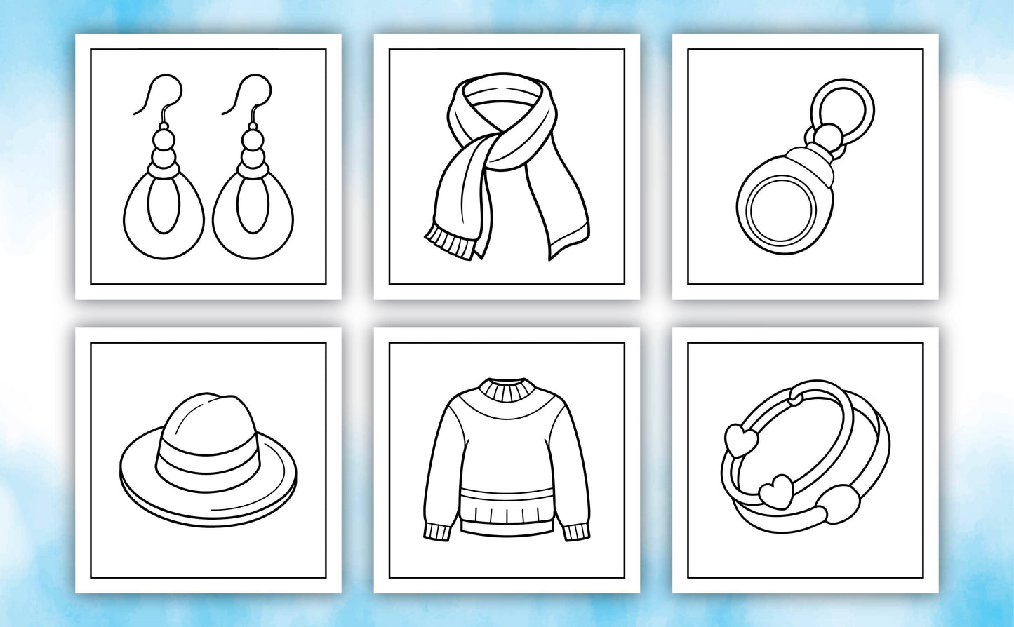 Fashion Vibes Simple and Bold Coloring Book