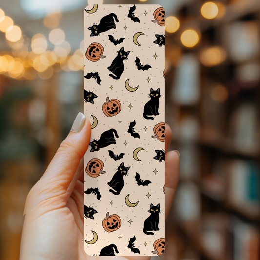 Vintage Black Cats Bookmark – Soft Matte Laminated  
