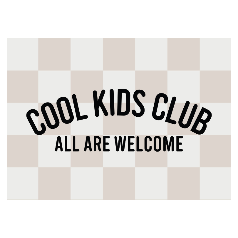 Cool Kids Club Banner | Fabric Wall Sign: Original 36x26"