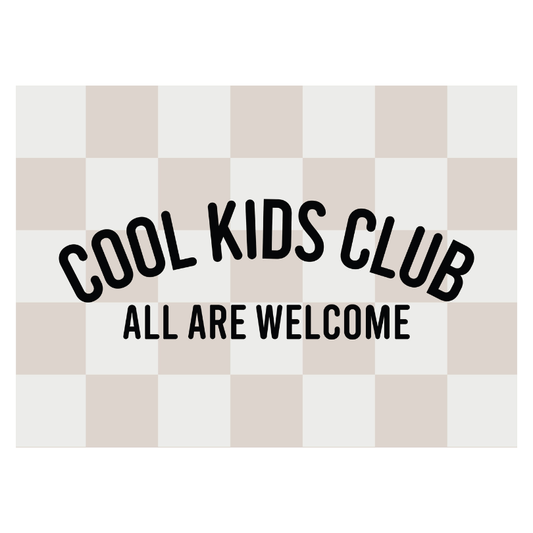 Cool Kids Club Banner | Fabric Wall Sign: Original 36x26"