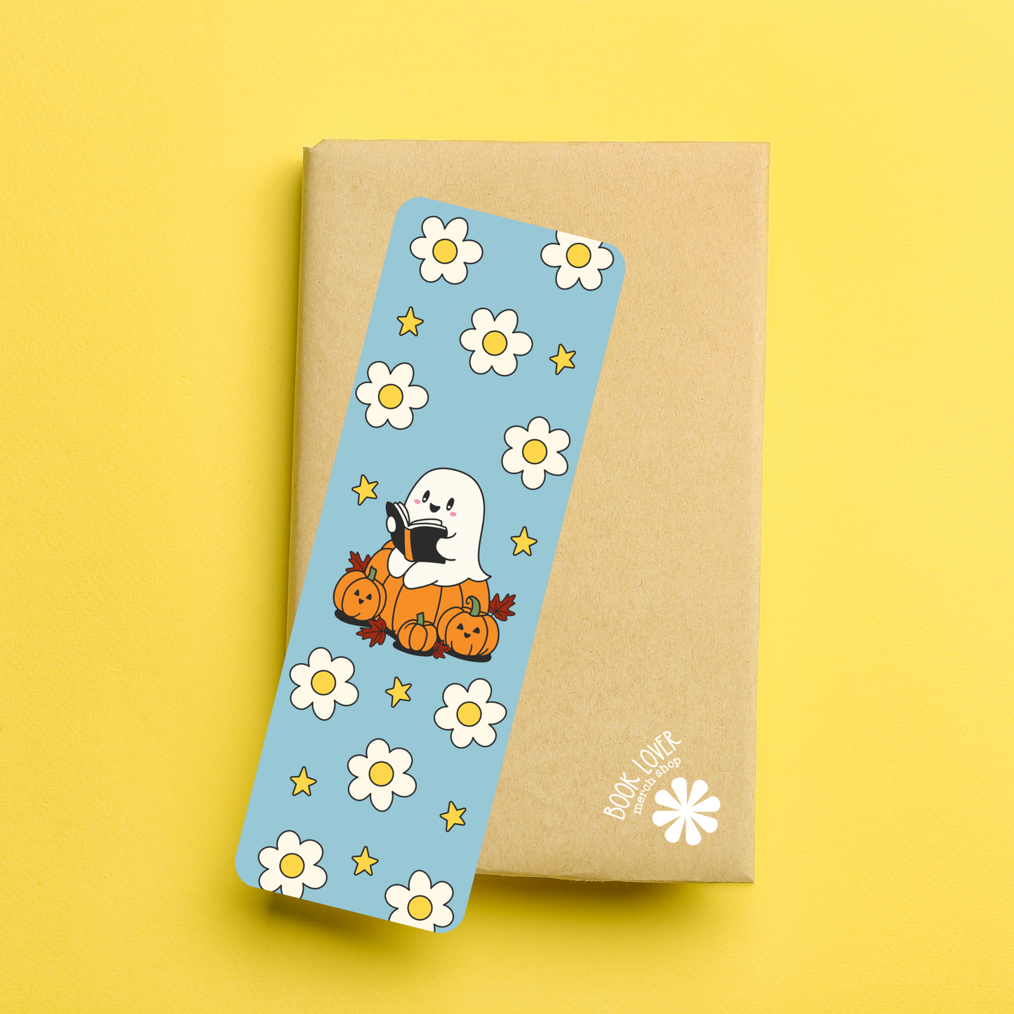 Bookish Ghost Reading Bookmark  / Halloween Bookish Bookmark