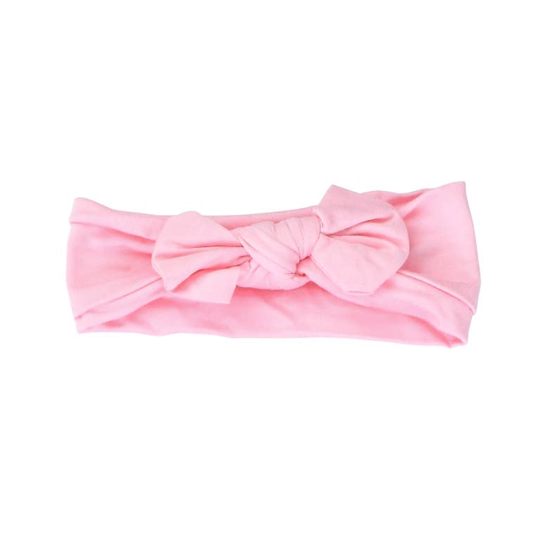 Ultra Soft Baby Headband Bow: Rose