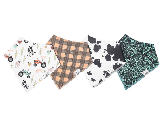 Jo Baby Bandana Bib Set (4-Pack)