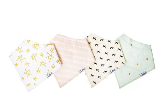 Paris Baby Bandana Bib Set (4-pack)