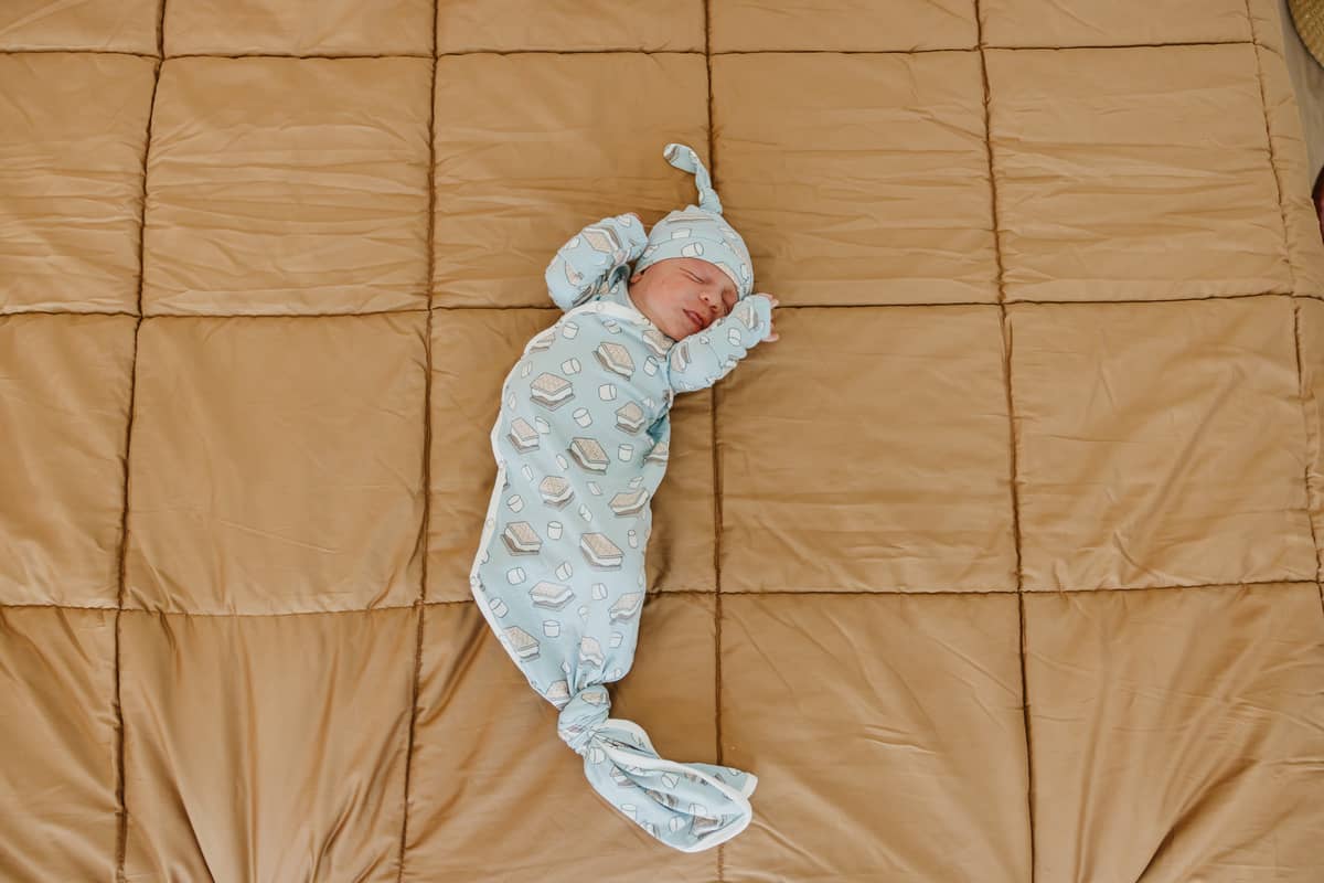 S'mores Newborn Knotted Gown