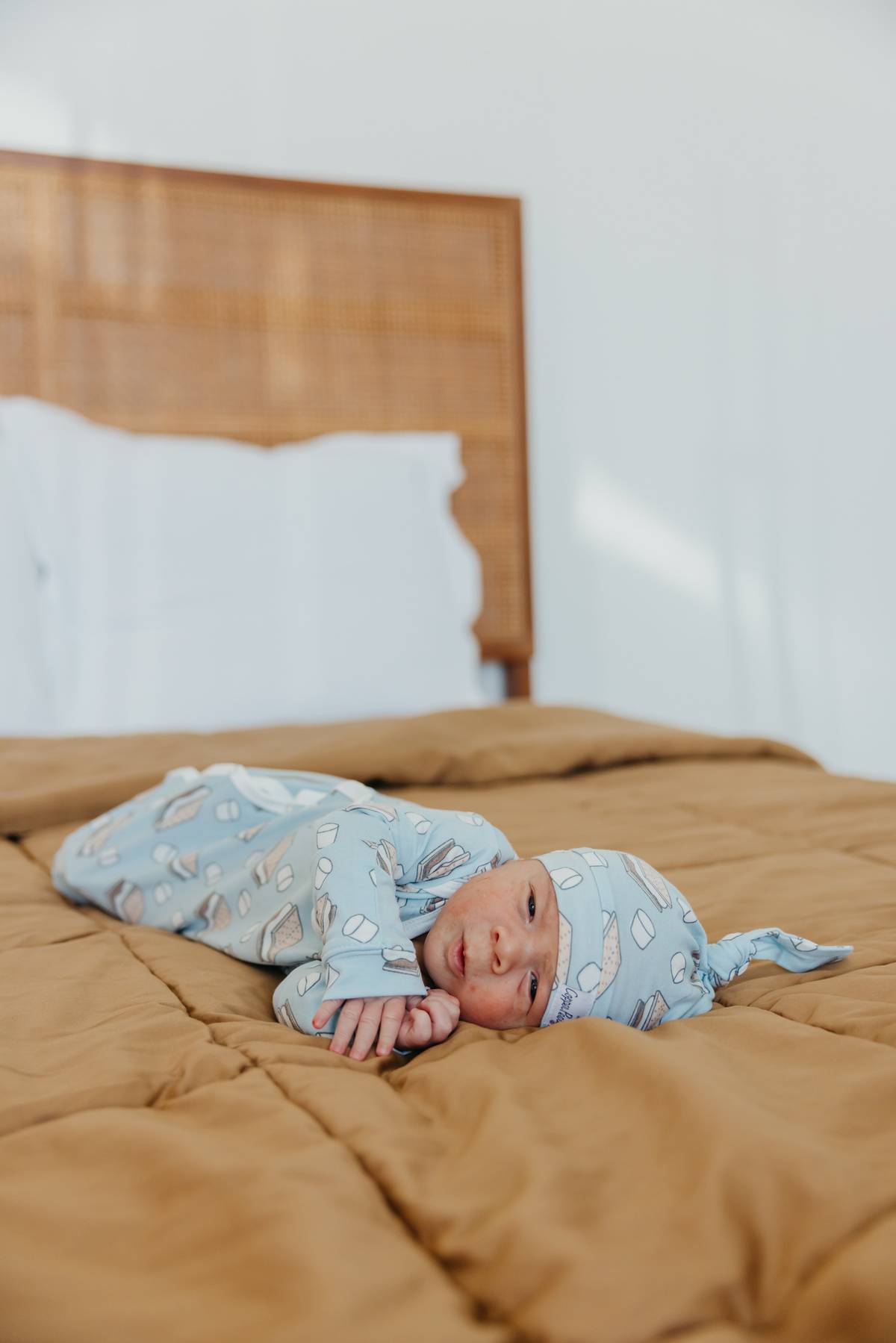 S'mores Newborn Knotted Gown