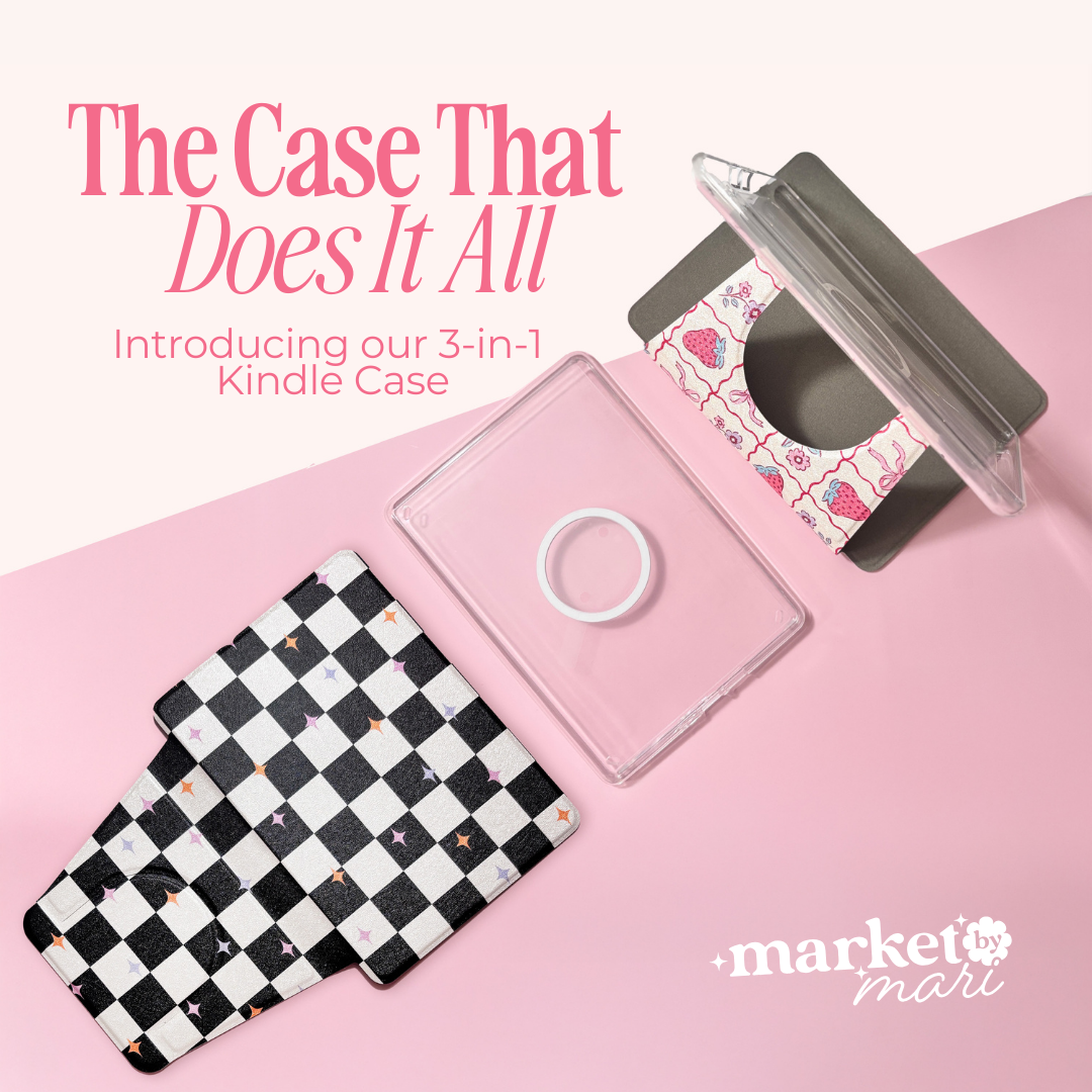 Cottage Blooms Removable Cover Kindle Case: PPW 12th Gen