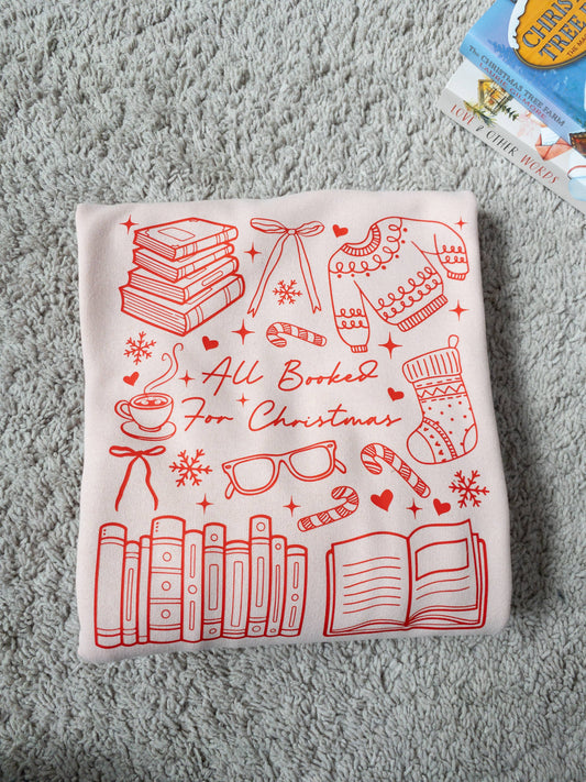 "All Booked for Christmas" Sweatshirt