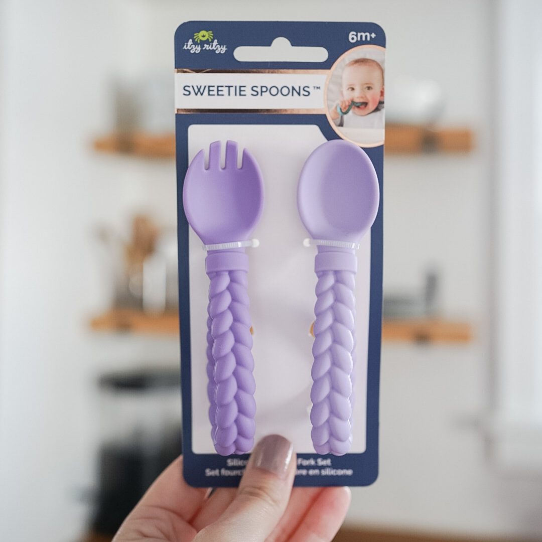Sweetie Spoons™ Spoon + Fork Set: Pink