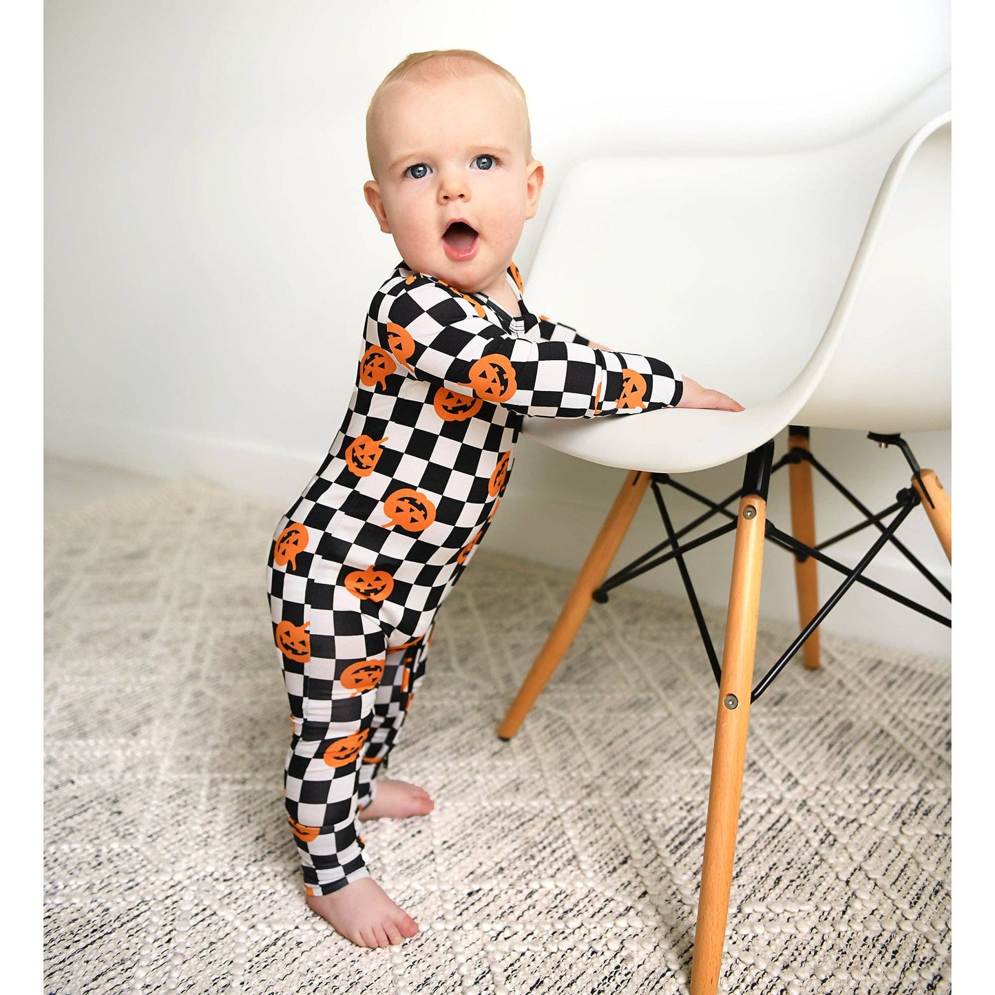 Merlin Pumpkin ZIP Bamboo Halloween Sleepies Little