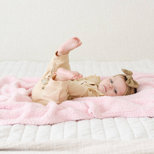 BAMBONI® RECEIVING BLANKETS: Light Pink