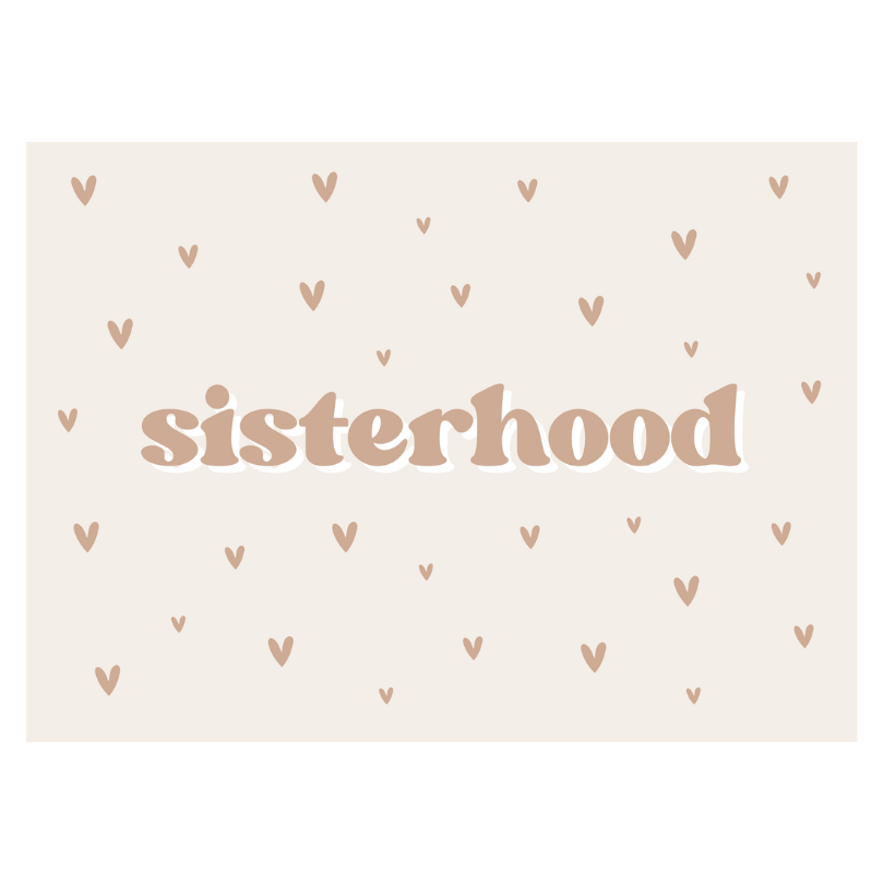 Sisterhood Banner | Fabric Wall Sign: Original 36x26"