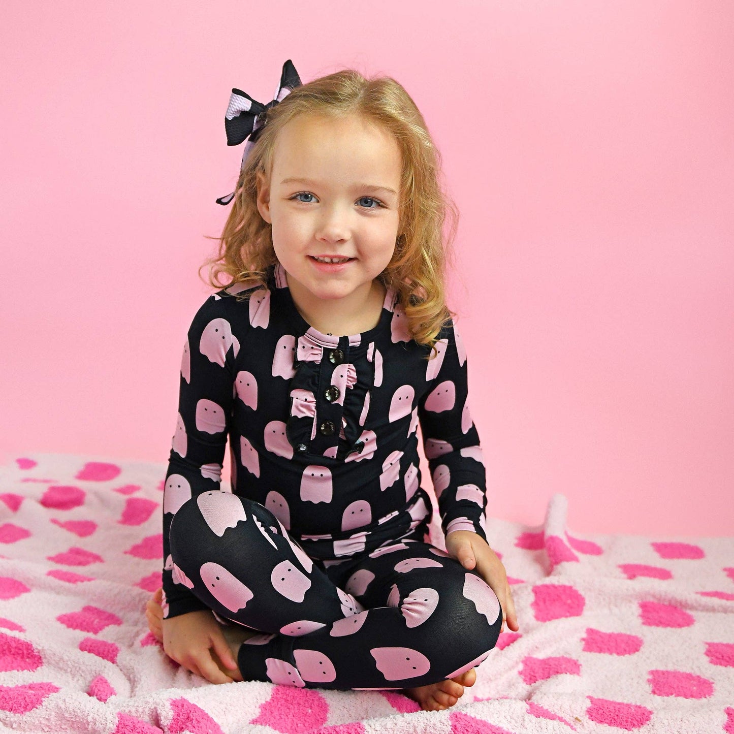 Shade Black Ghost RUFFLE TWO PIECE Bamboo Halloween