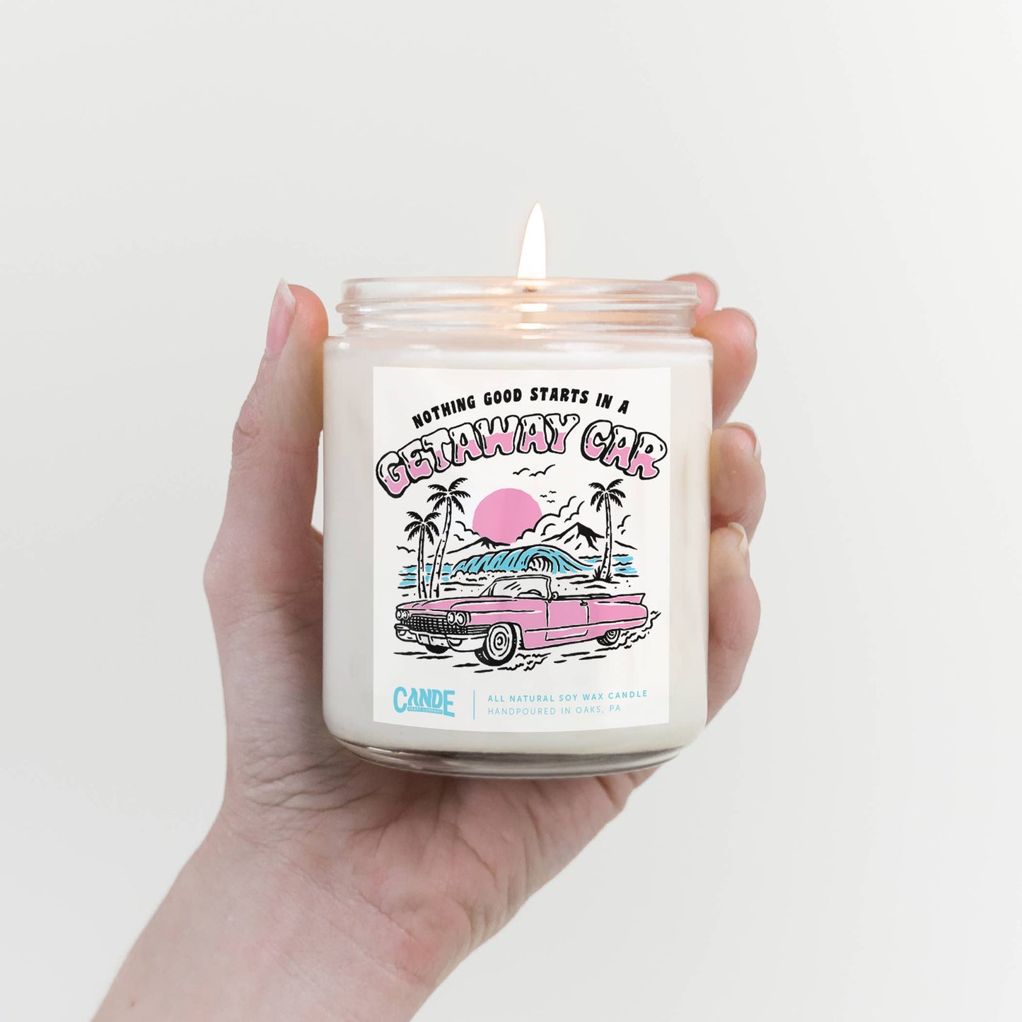 Nothing Good Starts in a Getaway Car Candle - Swiftie Candle: Hawaiian Sunset / Standard