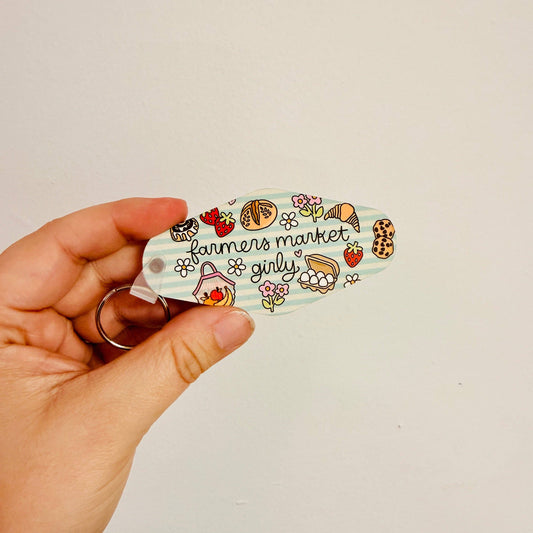 Motel Style Keychain, Farmers Market Girly