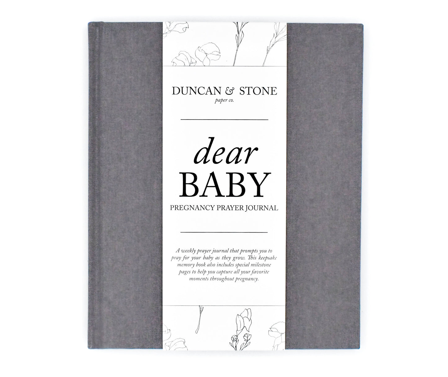 Dear Baby: A Pregnancy Prayer Journal & Memory Book for Moms: Ivory