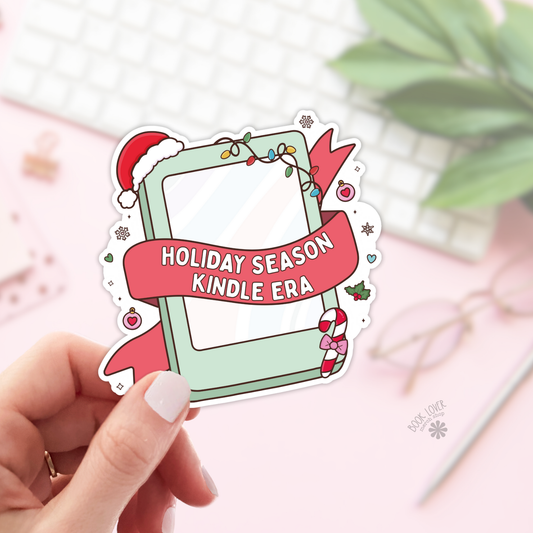 Holiday Season Kindle Era Stickers / Bookish Stickers: 3''