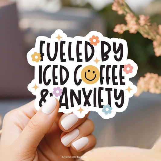 Fueled by Iced Coffee Sticker