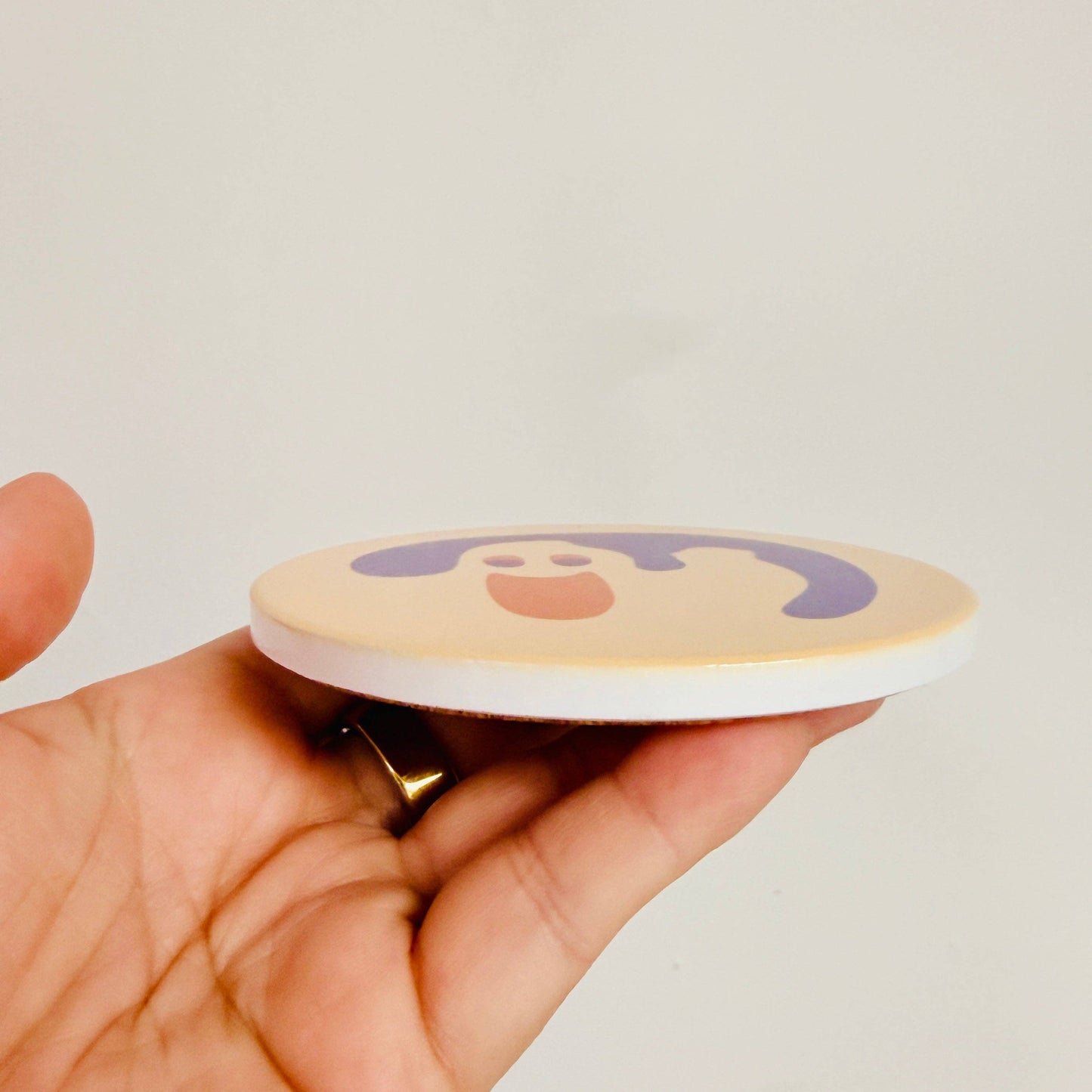 Ceramic Drink Coaster, Halloween Sugar Cookies: Ghost