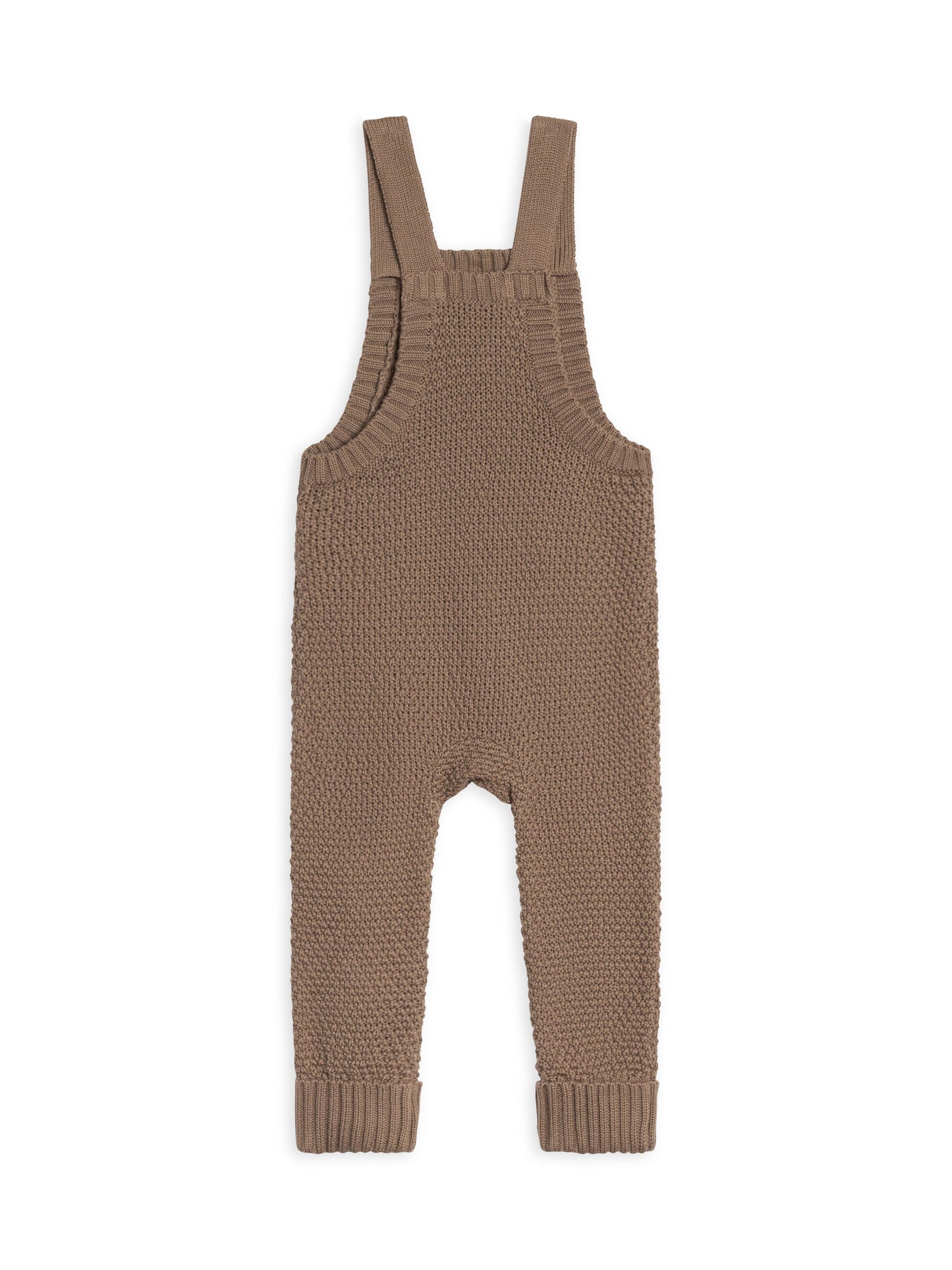 Briggs Seed Stitch Sweater Knit Overalls - Taupe