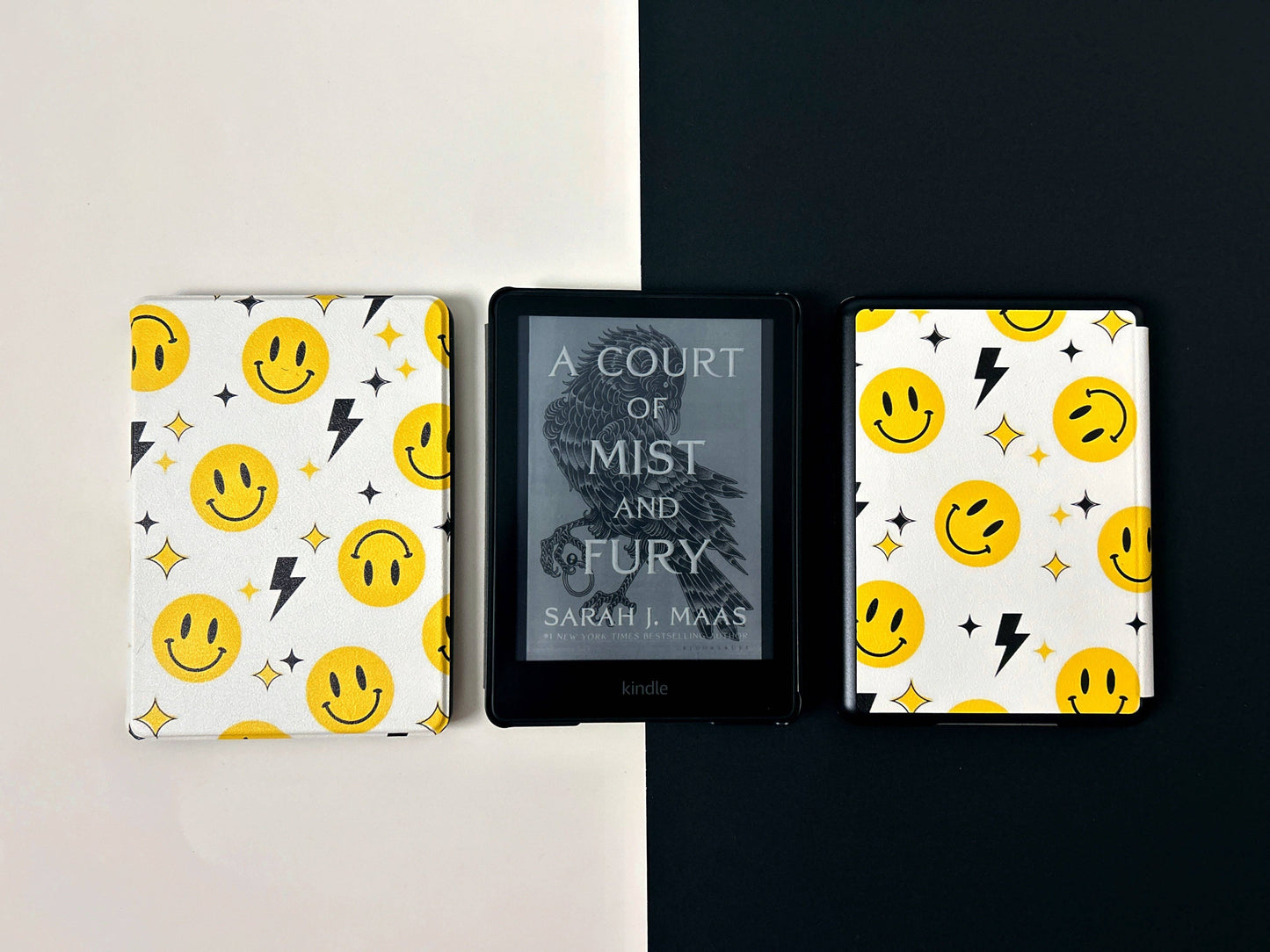 Kindle Case Cover- Smiles and Bolts: Kindle Paperwhite 11th Generation 6.8"