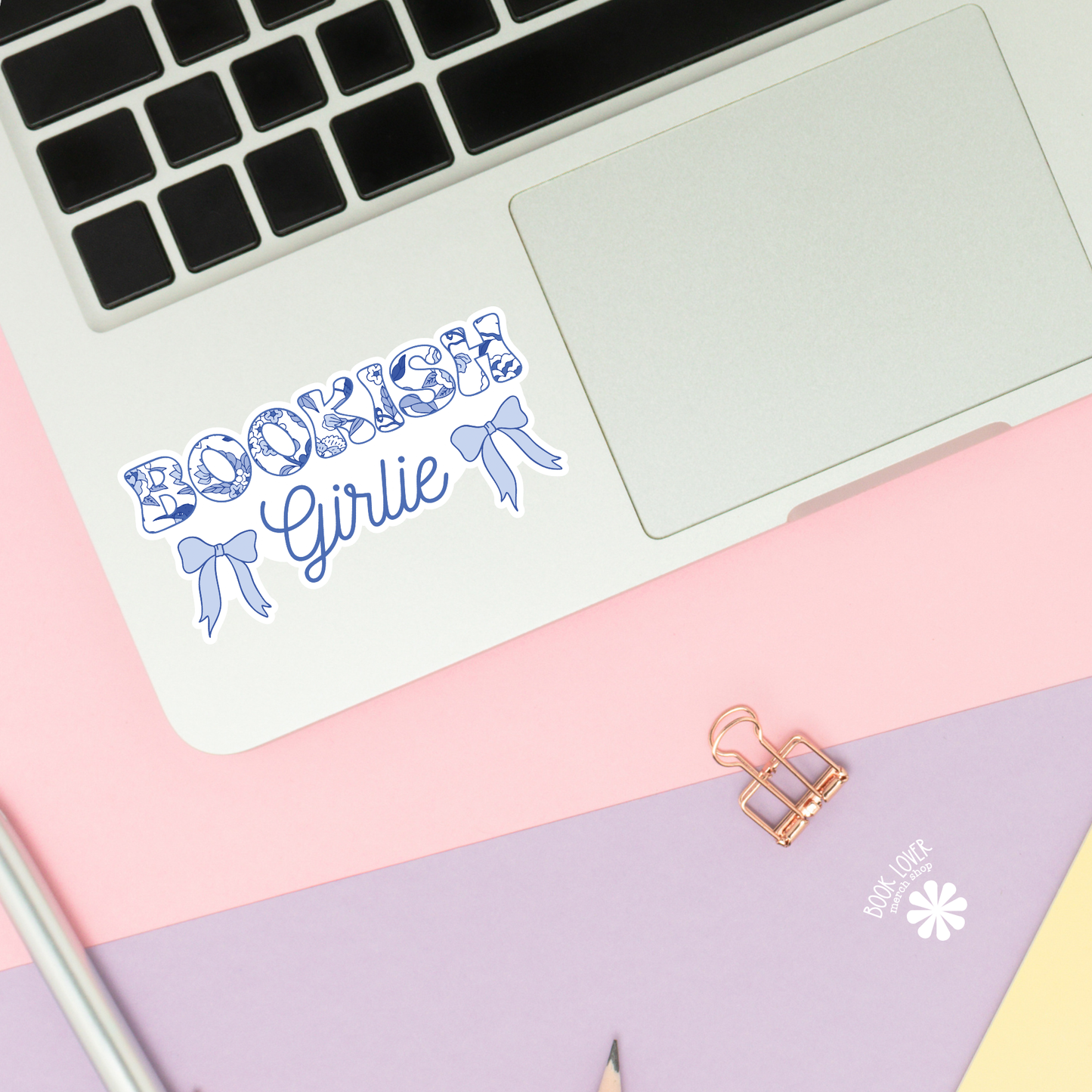 Chinoiserie Bookish Girlie Stickers / Coquette Bow Bookish: 2''