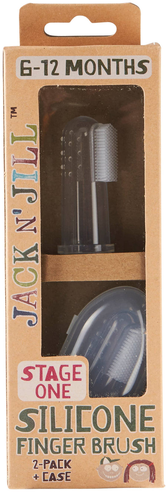 Jack N' Jill Stage 1 Silicone Finger Brush - 2 Pack