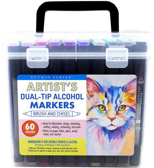 Studio Series Artist's Dual-Tip Alcohol Markers (Set of 60 colors)