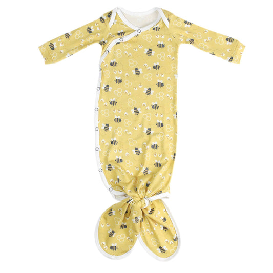 Honeycomb Newborn Knotted Gown