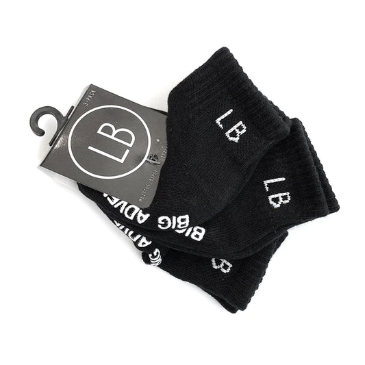 Sock 3- Pack- Black