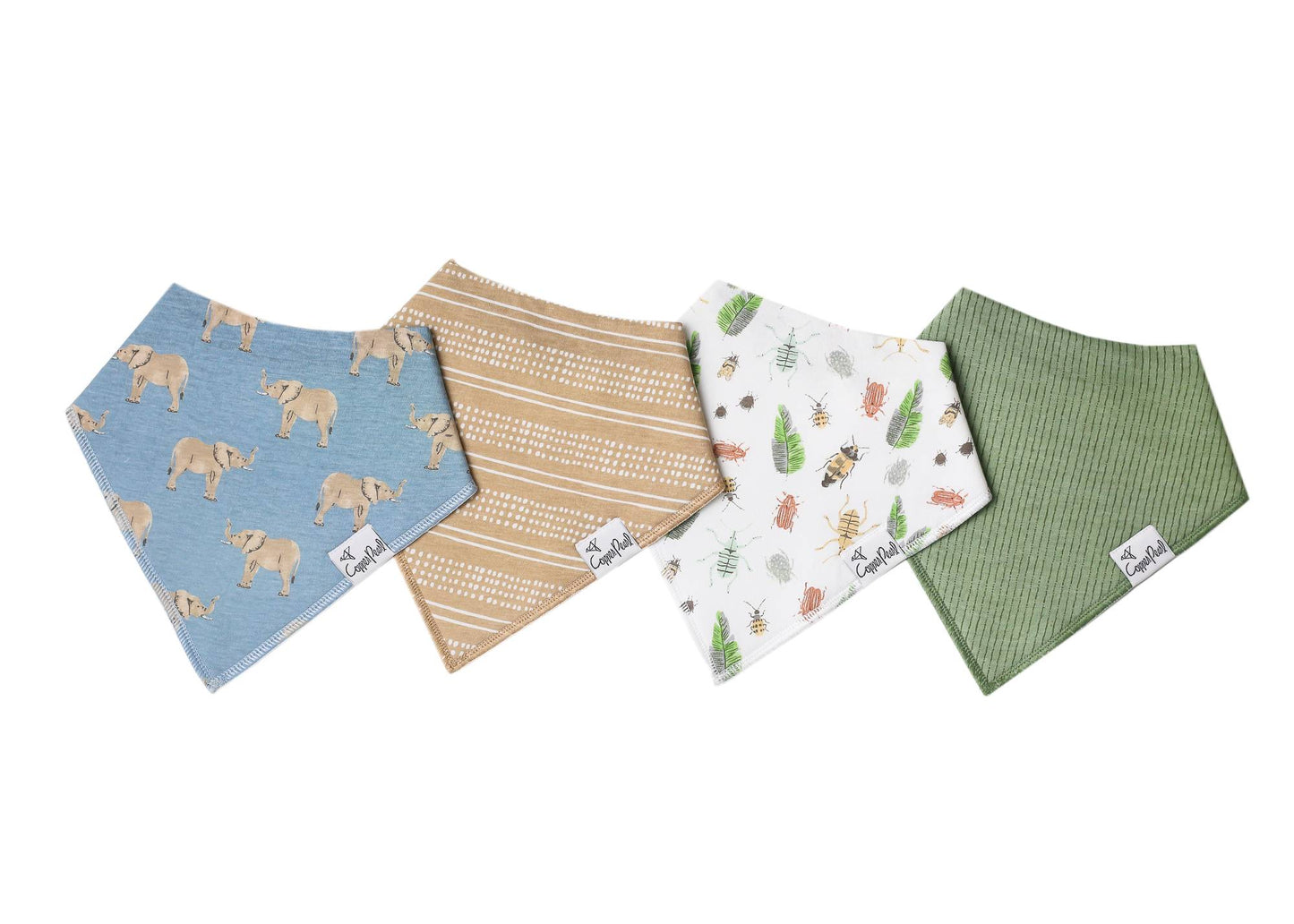 Peanut Baby Bandana Bib Set (4-pack)